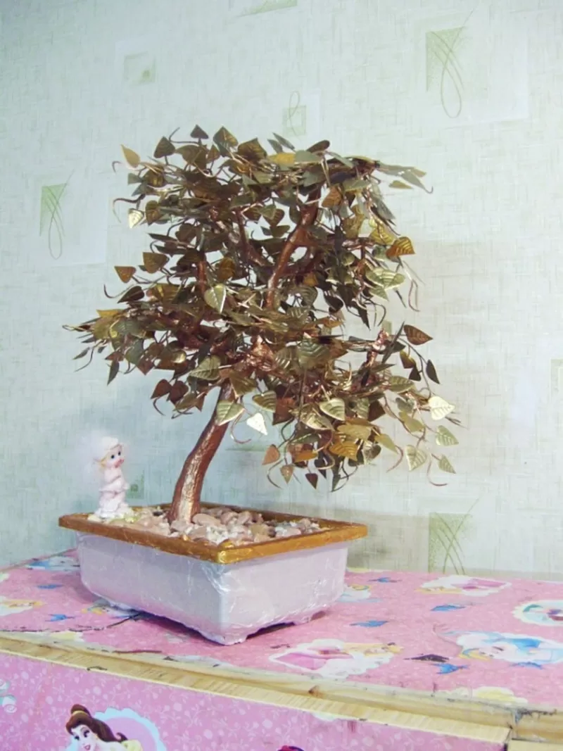 Искусственные деревья бонсай. Сосна,  лиственные,  бисерные 7