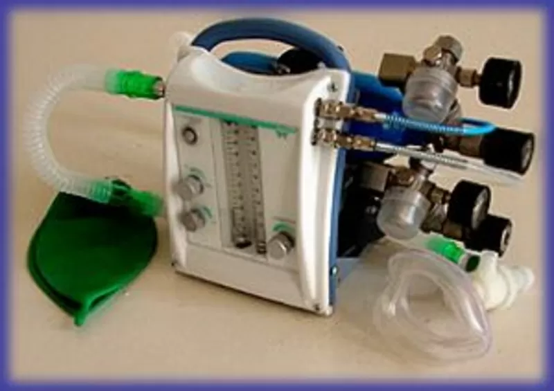 Аппарат ингаляционного наркоза газовой смесью кислорода и закисью азот