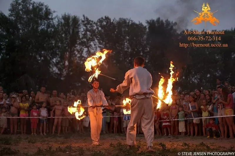 Огненное шоу фаер шоу fire show фейерверки пиротехника на свадьбу 6