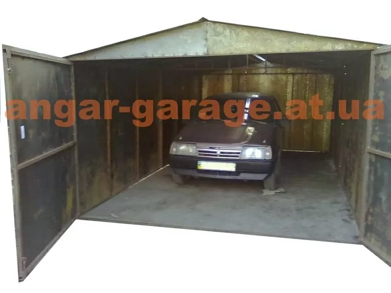металлический гараж сборно-разборной для легкового авто 2