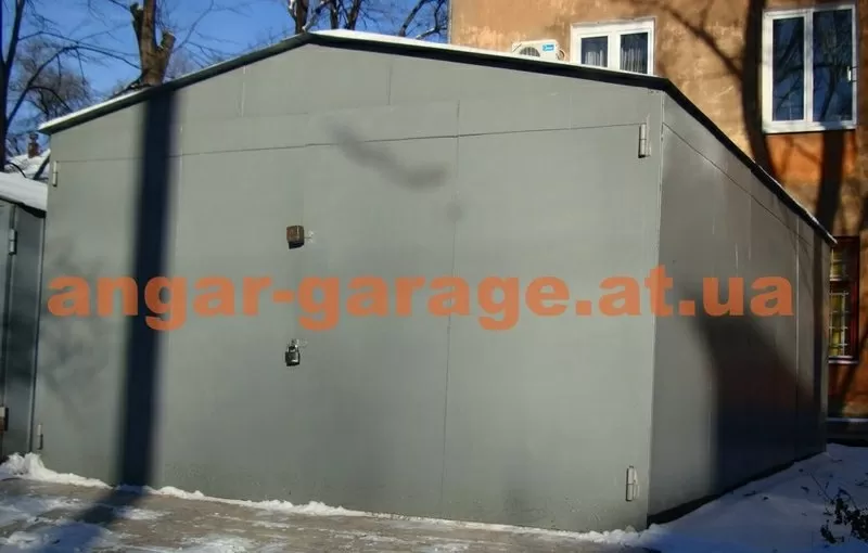 металлический гараж сборно-разборной для легкового авто 4