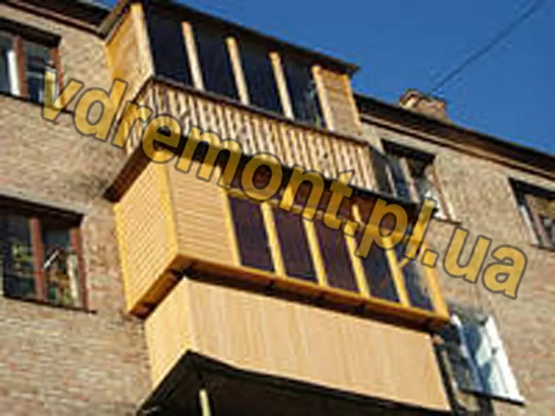 Деревянные балконы и лоджии Полтава 2
