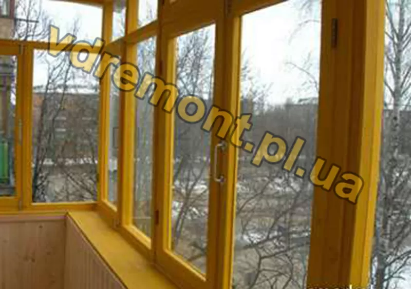 Деревянные балконы и лоджии Полтава 3