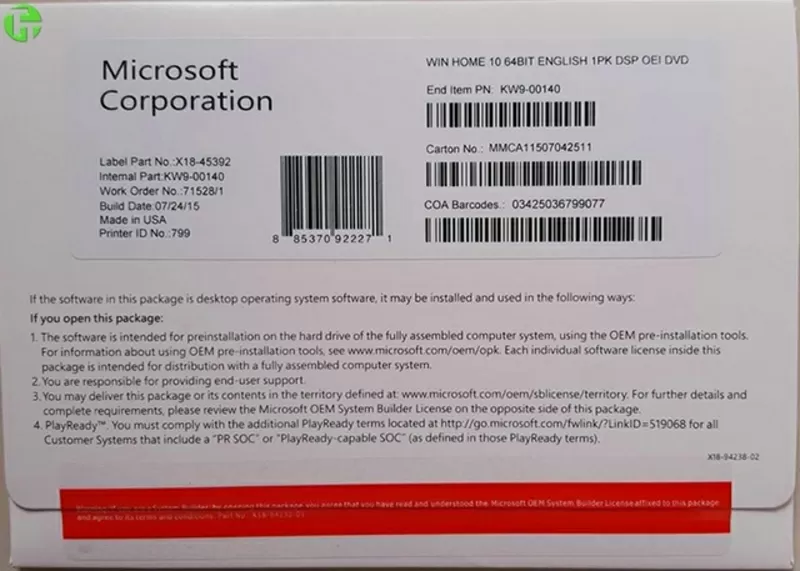 Продаём оригинальные наклейки,  боксы - Windows 7,  8.1,  10 6