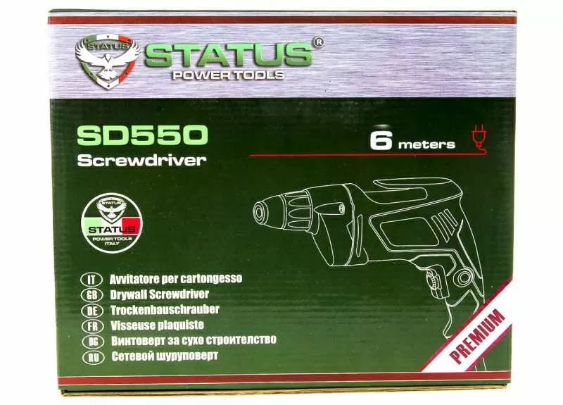 Шуруповерт STATUS SD 550,  зеленый-разноцветный 3