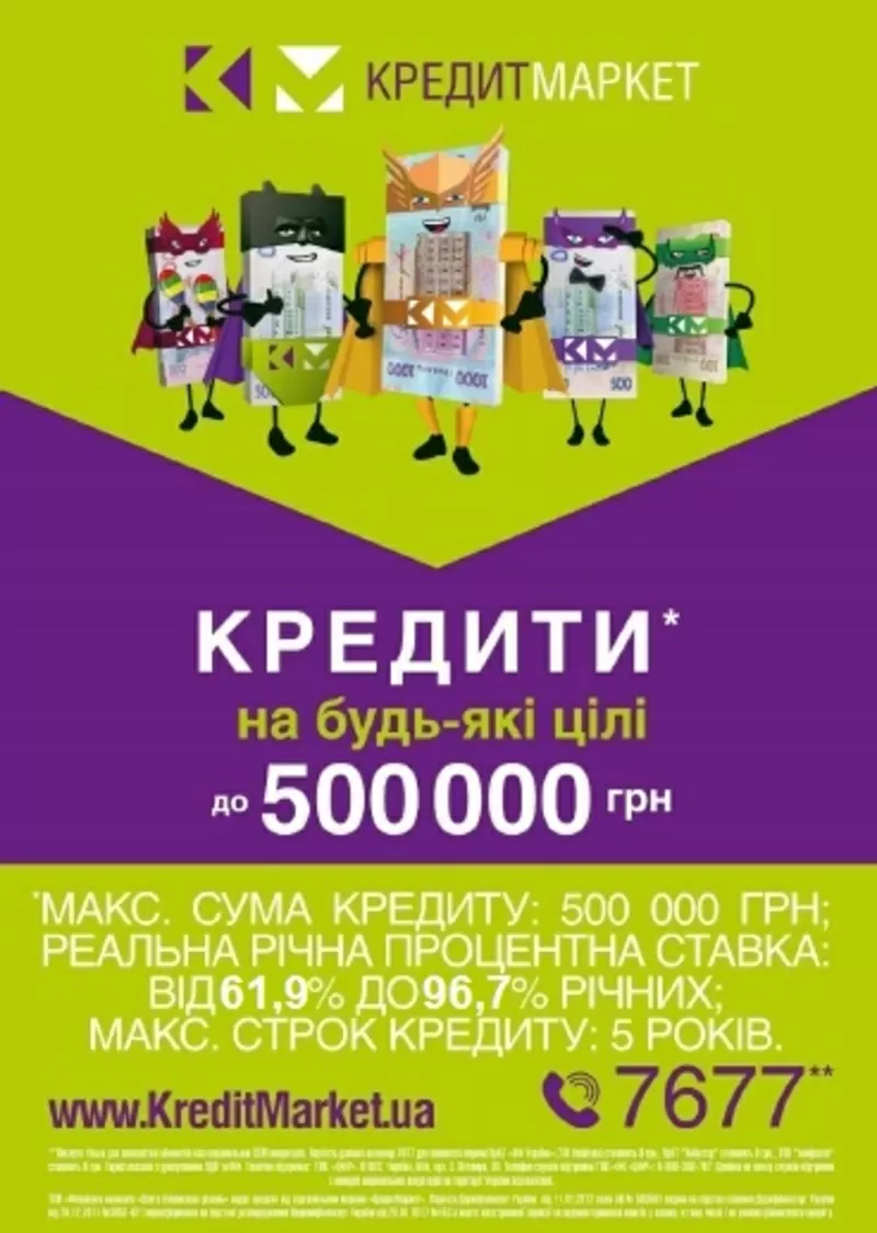 Кредити для СПД до 1000000 гривень